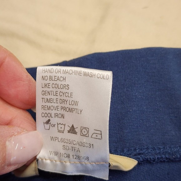 Woolrich Women's Pants Pull On Straight Leg Activewear #1212 Size M Blueberry - Picture 9 of 10